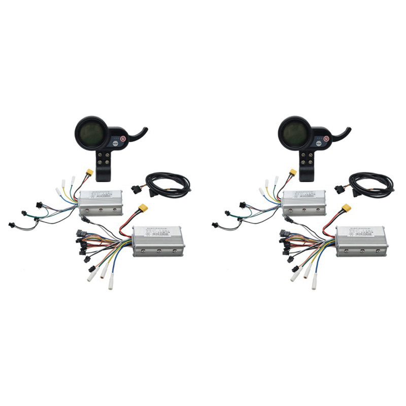 2X Electric Scooter Dual Drive Controller JP 48V 52V 60V 25A 50A Brushless Controller AB Front Rear Drive Controller Kit