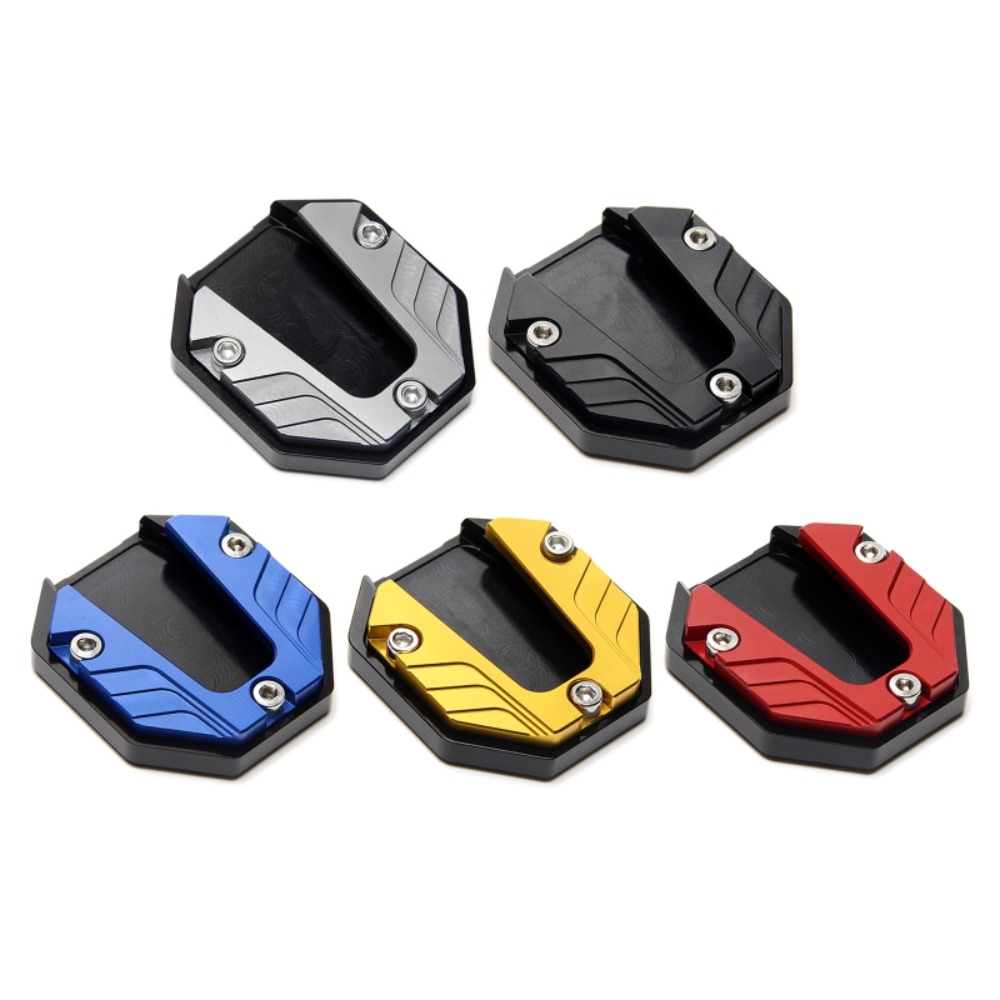 Accessories Large Foot Pad Side Stand Foot Extension Pad Motorbike Side Kick Stand Pad Parking Plate Base Motorcycle Kickstand