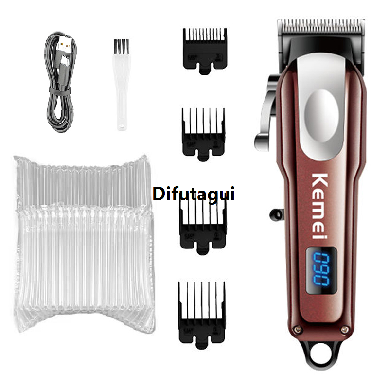 Difutagui Kemei Mini Adjustable Powerful Hair Clipper Rechargeable Hair Sales promotion Trimmer For Men Professional Electric Beard Hair Cutting Tool
