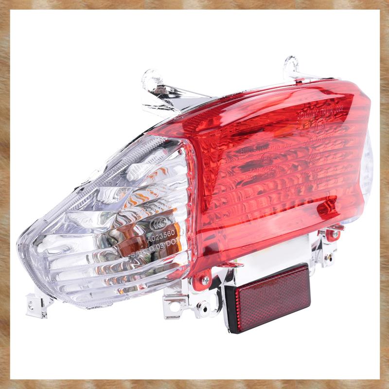 Kqueebee Motorcycle Tail Light for Gy6 Scooter 50Cc Rear Tail Light Led Turn Signal Indicator Lamp for Chinese Sunny