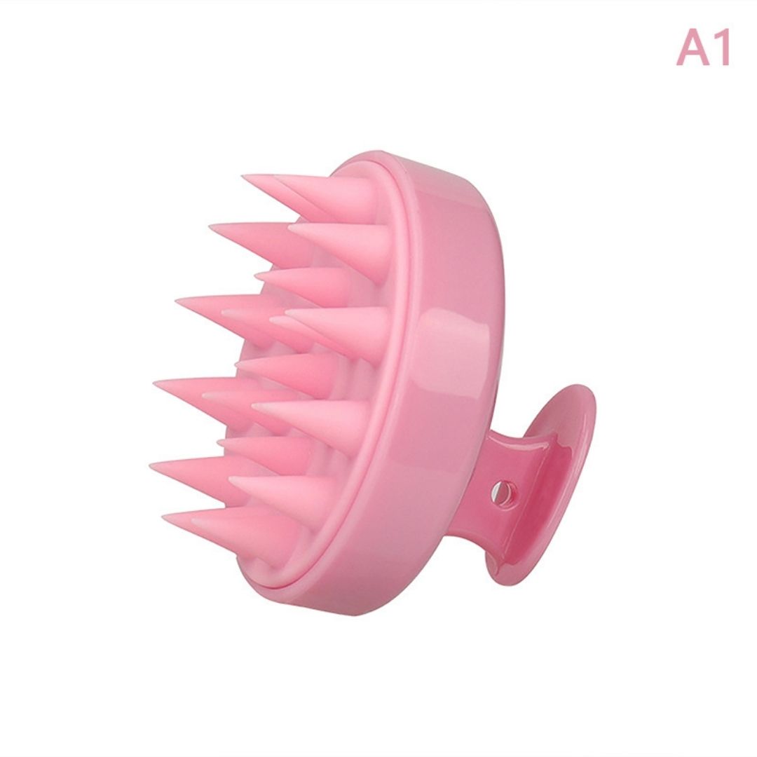 Multicolor Scalp Massage Brush - NepLiving Silicone Hair Cleaner