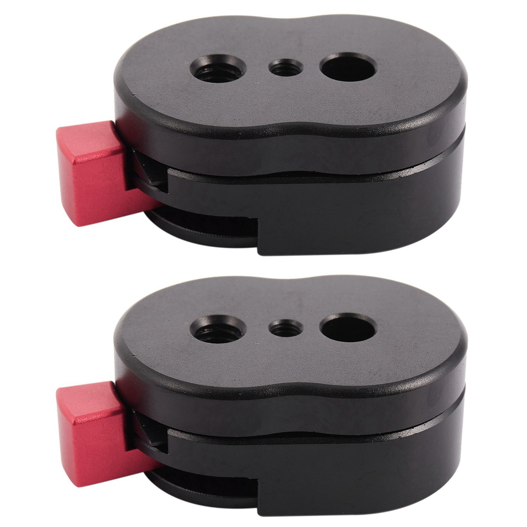 fasdaga 2X Field Monitor Quick Release Plate for LCD Monitor Magic Arm LED Light Camera Camcorder Rig with 1/4-Inch Screw Hole