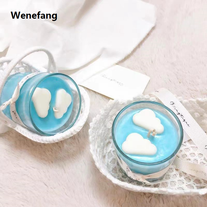 Wenefang Mini Cloud Aromatherapy Wax Gypsum Mold Cute Plaster Listing Car Decoration Silicone Mold Soap Candle Making Molds
