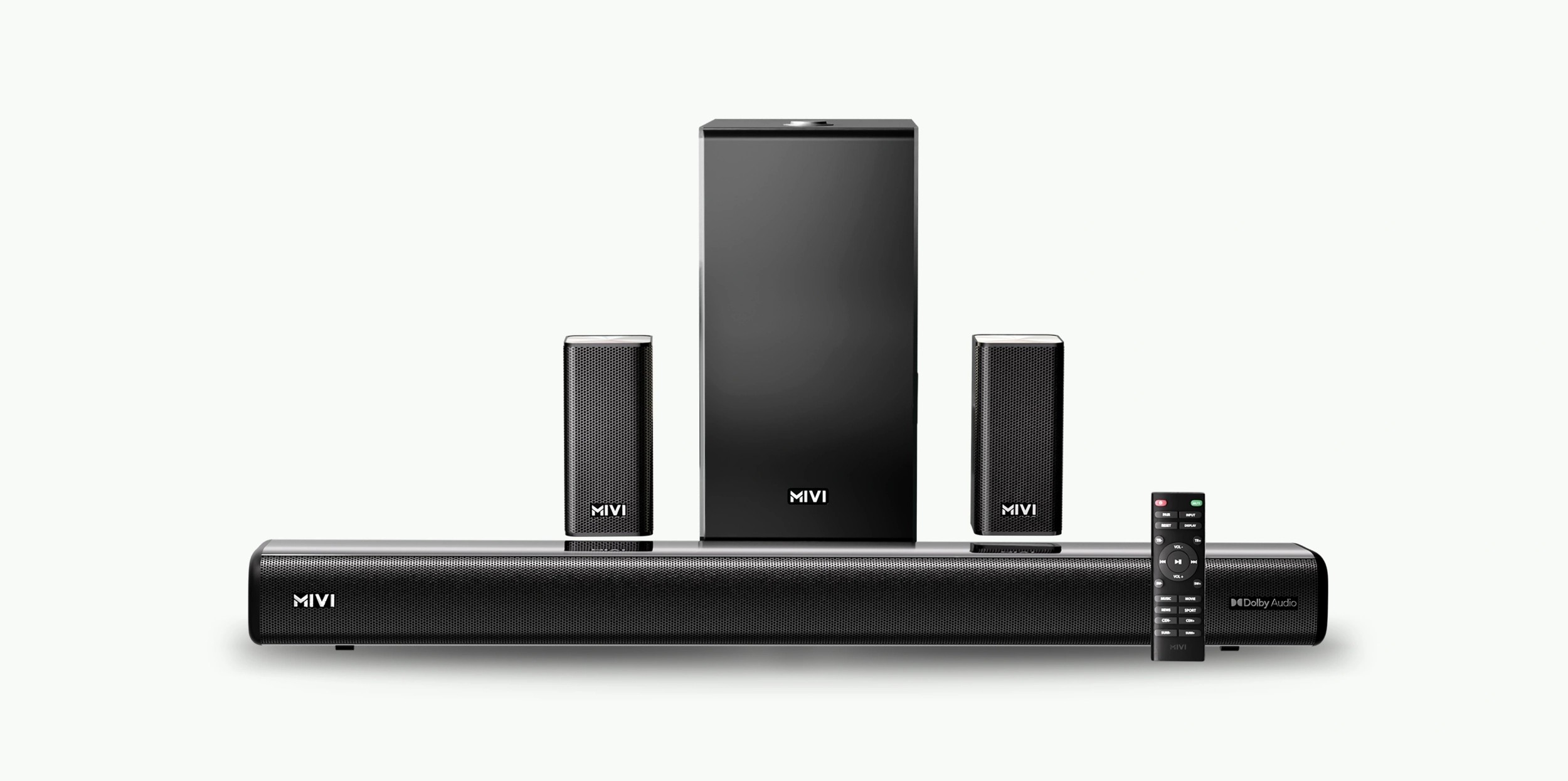 Mivi NEX 800 Soundbar With Sub woofer, 800W, Dolby Audio Surround Sound, 800 W Bluetooth Soundbar (Black, 5.1 Channel)