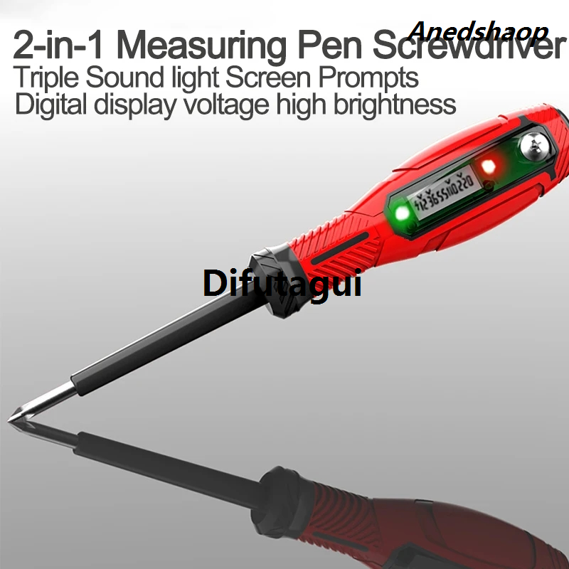 Difutagui Electric indicator AC 90-1000V Non-Contact Socket Wall AC Power New style Original Outlet Voltage Detector Sensor Tester Pen LED light test pencil