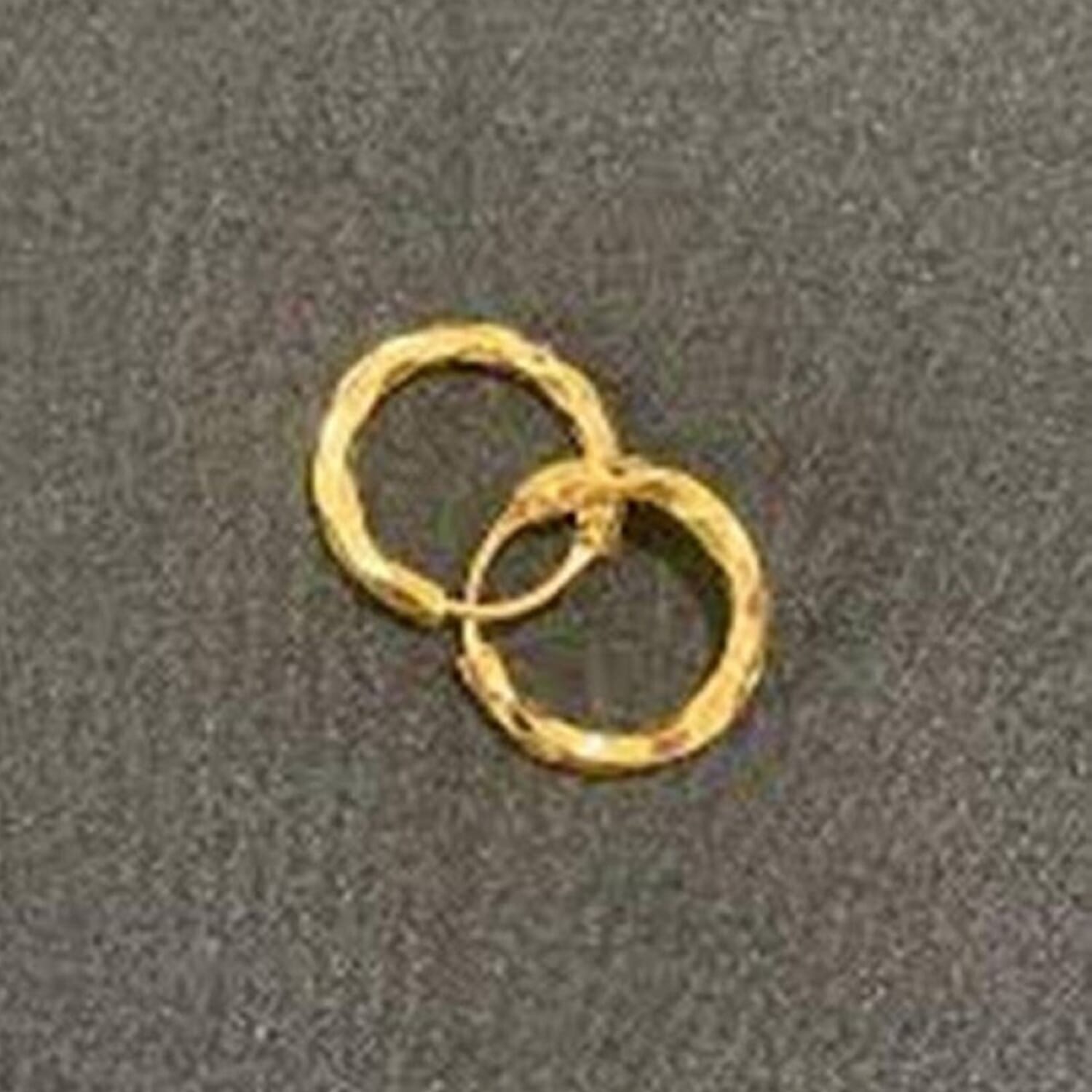 Golden Beruwa Small Hoop Earrings For GirlsAnd Women - Comes With Gold Storage Box