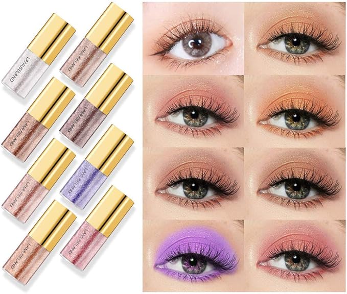 1 Piece LAMUSELAND Liquid Glitter Eye Shadow - Shimmer Sparkle Long Lasting Waterproof Eye Makeup - 3.5 g