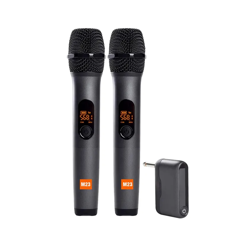 (GGBR)-New Universal Microphone Home USB Wireless Microphone Live Broadcast Radio Digital Display Microphone