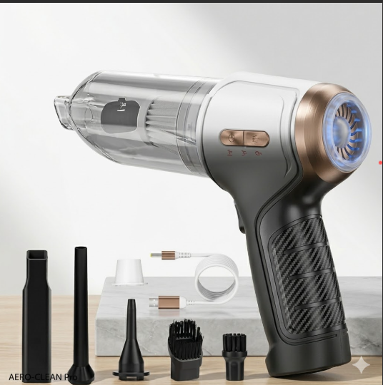 Cordless Handheld Vacuum Cleaner & Air Blower | 12000Pa Powerful Suction | USB Rechargeable Portable Car Vacuum for Home, Car & Pet Hair