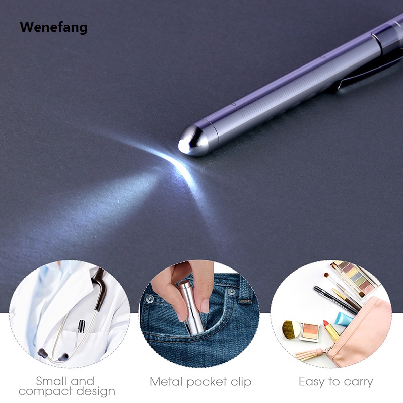 Wenefang 1PC LED Pen light LED Flashlight Work Light First Fashion Aid Pen Light Torch Lamp Pupil Medical Pen light