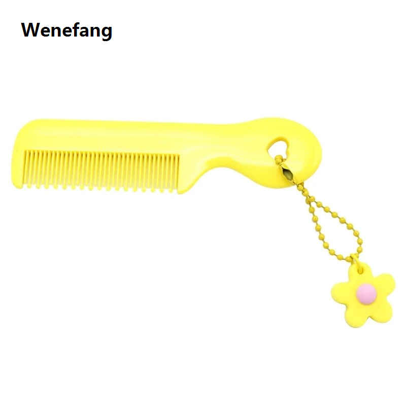 Wenefang Ins Mini Comb for Baby Girl Boy Small Koran Cartoon Animal Floral Protable Hair Brushes Little Girl Kid Hair Drop Shipping