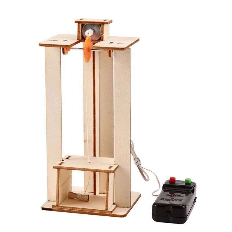 Childrens Toys Science Experiment Puzzle Kit Creative Education DIY Electric Elevator Lift Model School Teaching Aids
