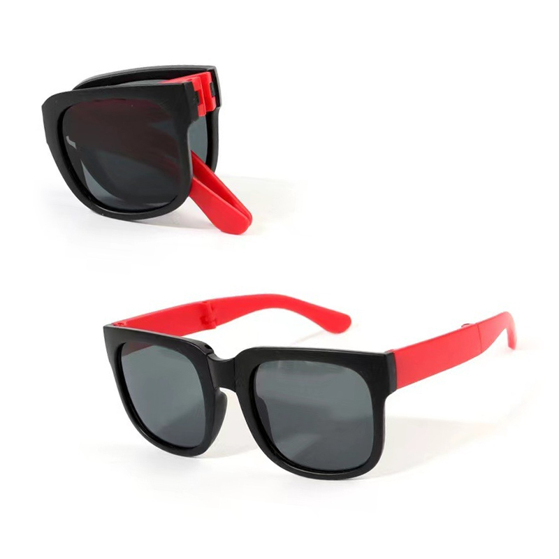 【Top mobile】（NEW）Korean Children's Square Sunglasses For Boys And Girls folding Cute Kids green Travel Outdoor UV Protection Colorful shade Eyeglasses