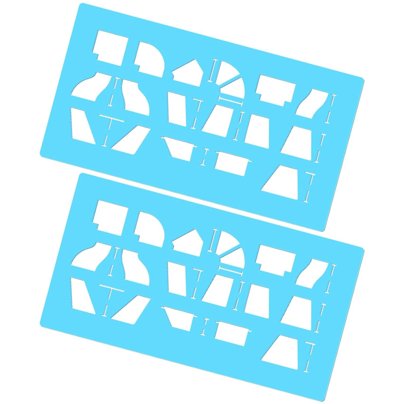 Reusable Stencil Sheet Metal Duct Fitting Template 2 Pcs for Drawing Up Sheet Metal Fittings