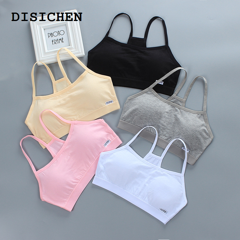 DISICHEN Luxury New Teenage Girl Breathable Teenager Brassiere Cotton Girls Bra Soft Teen Bra Lingerie Underwear 10-18 Years