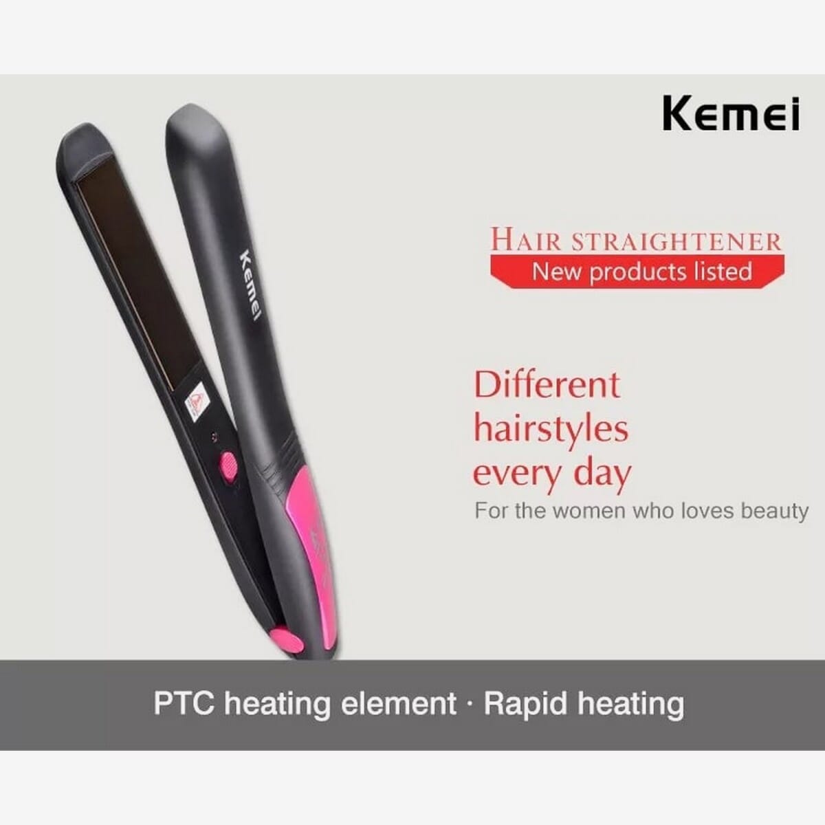 Professional Electric Wet / Dry Ceramic Hair Straightener 40W (Multicolor)