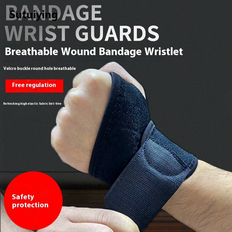 Sutuiying Wrist Brace Support for Men Women - Breathable Sports Wristband Original for Gym, Volleyball, Basketball - Tendon Joint Pain Relief