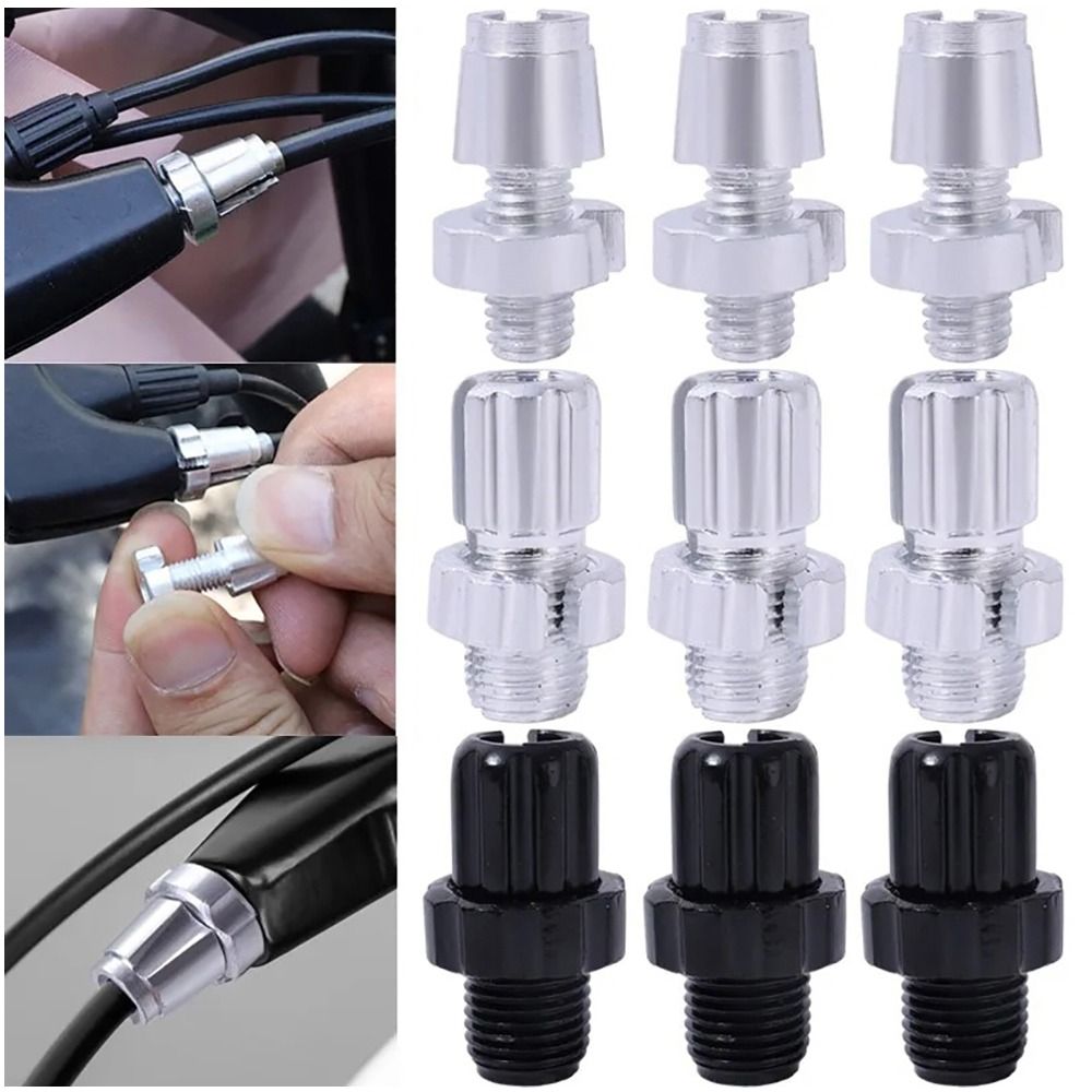 10Pcs Durable Brake Handle Bicycle Brake Screws Aluminum Alloy M7/M10 Brake Lever Bolts Shifter Cable Adjuster Bicycle Accessory Adjusting Nuts