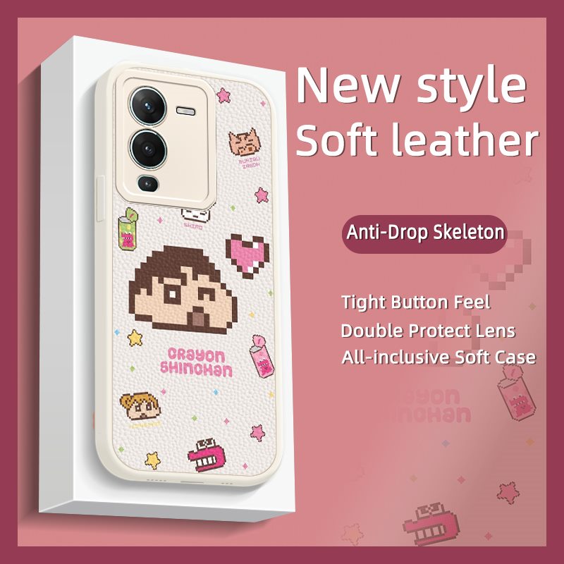 Waterproof personality Phone Case For VIVO S15 Pro 5G/V25 Pro 5G Back Cover youth anti-fall airbag soft case cute simple