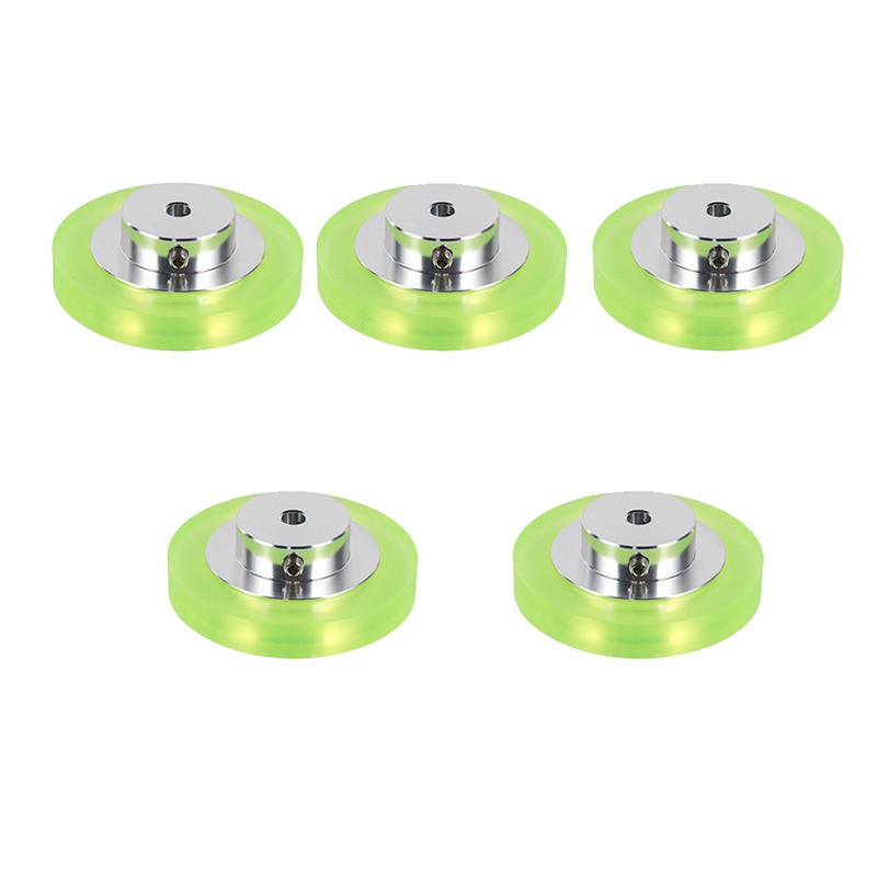 fasdaga 5X 200mm Aluminum Polyurethane Industrial Encoder Wheel Measuring Wheel for Measuring Rotary Encoder
