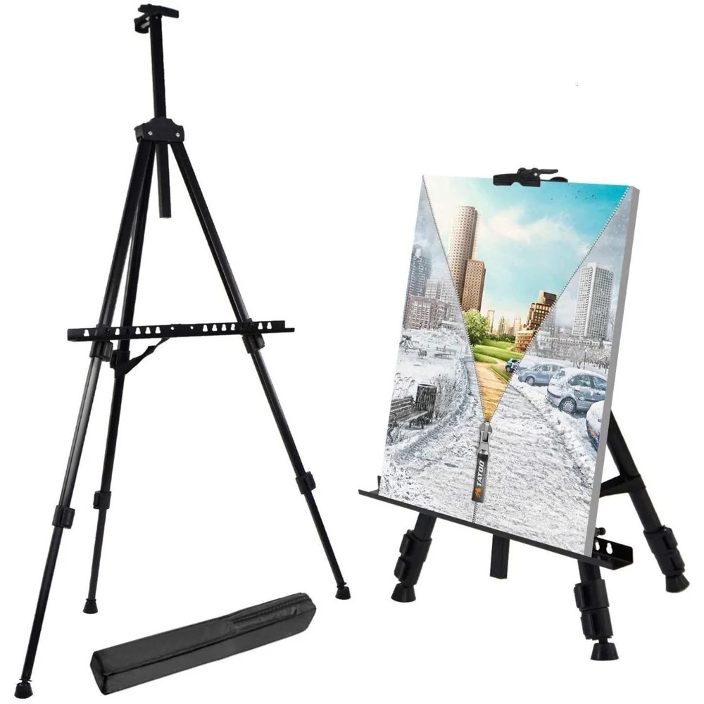 Kitab Kalam Aluminium Tripod Art Easel - Portable - For Field /Studio /Events