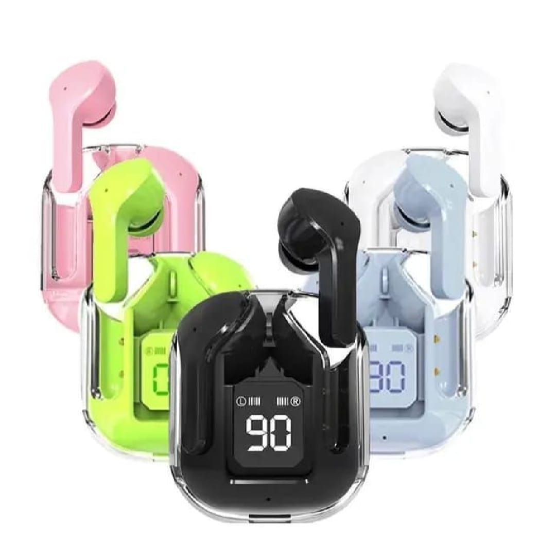 RC Ultrapods Max Portables Bluetooth Earbuds With LED lights Display