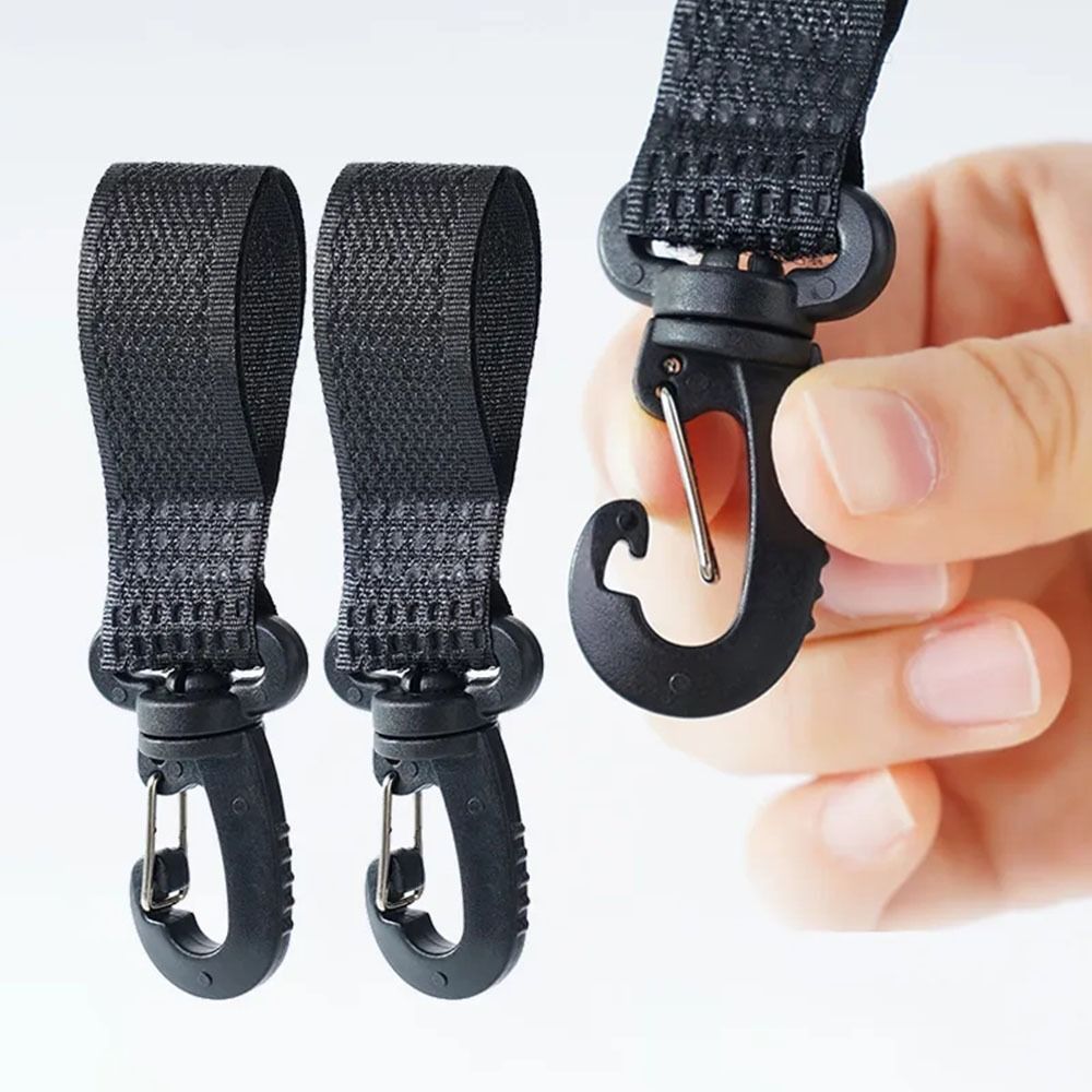 2PCS Cartoon Pram Hooks Baby Stroller Hooks Wheelchair Organizer Bed Accessories Bicycle Hook Carabiner Stroller Accessories Hanging Hook Cart