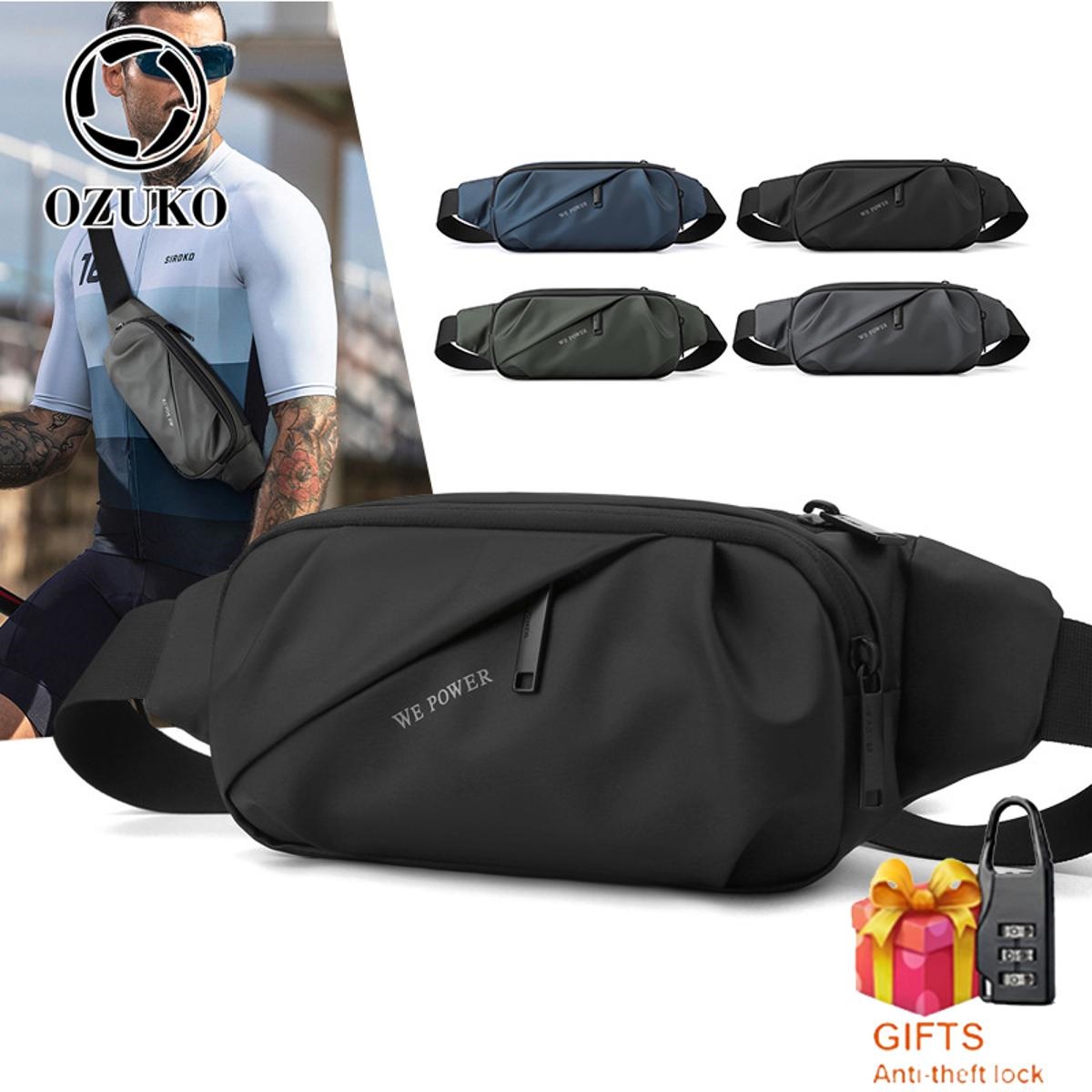 NEW totoro New OZUKO New outdoor men' wait bag treet trend 2025 New chet bag meenger bag port running wait bag