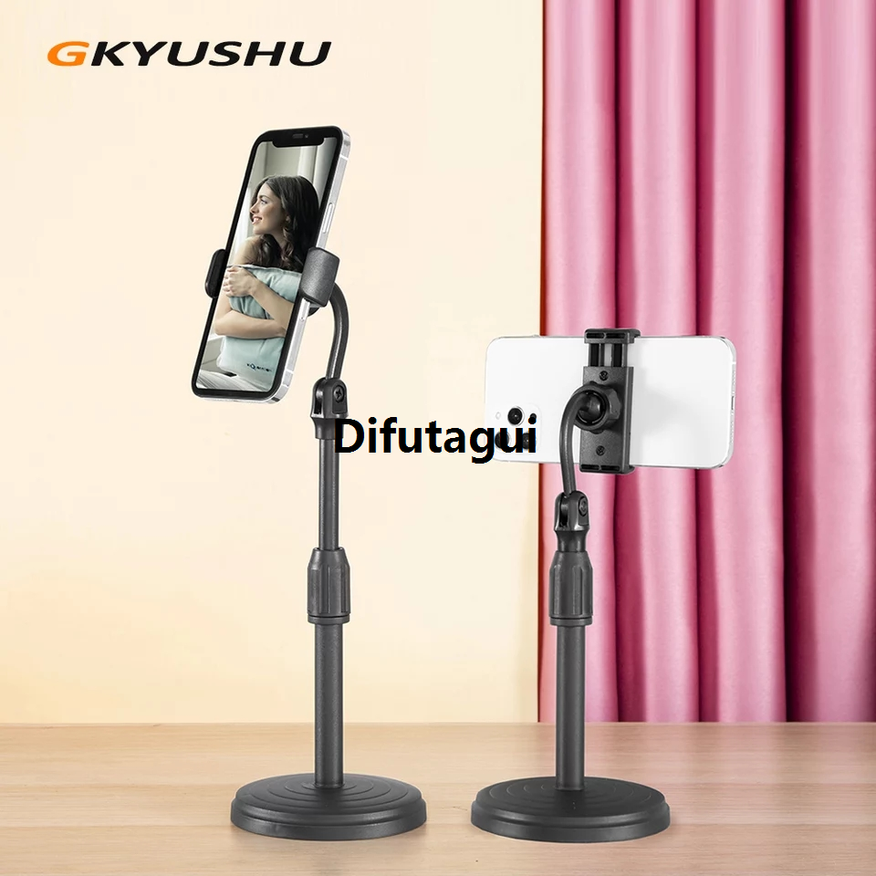 Difutagui TecMall127238020 Bracket Microphone Stand Mobile Phone Clip Flexible Bracket Mobile New style Phone Universal Lazy Desk Bedside Desktop Long Arm Tripod Monopod Voice