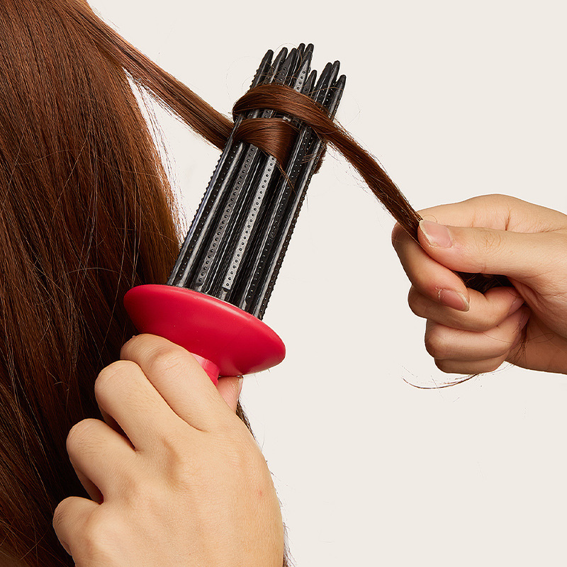 Wenefang Fashion Air Curling Comb Fluffy Styling Curler Adjustable Air Volume Comb Heatless Curling Make Up Brush Roller Tools Hair Styling Tool