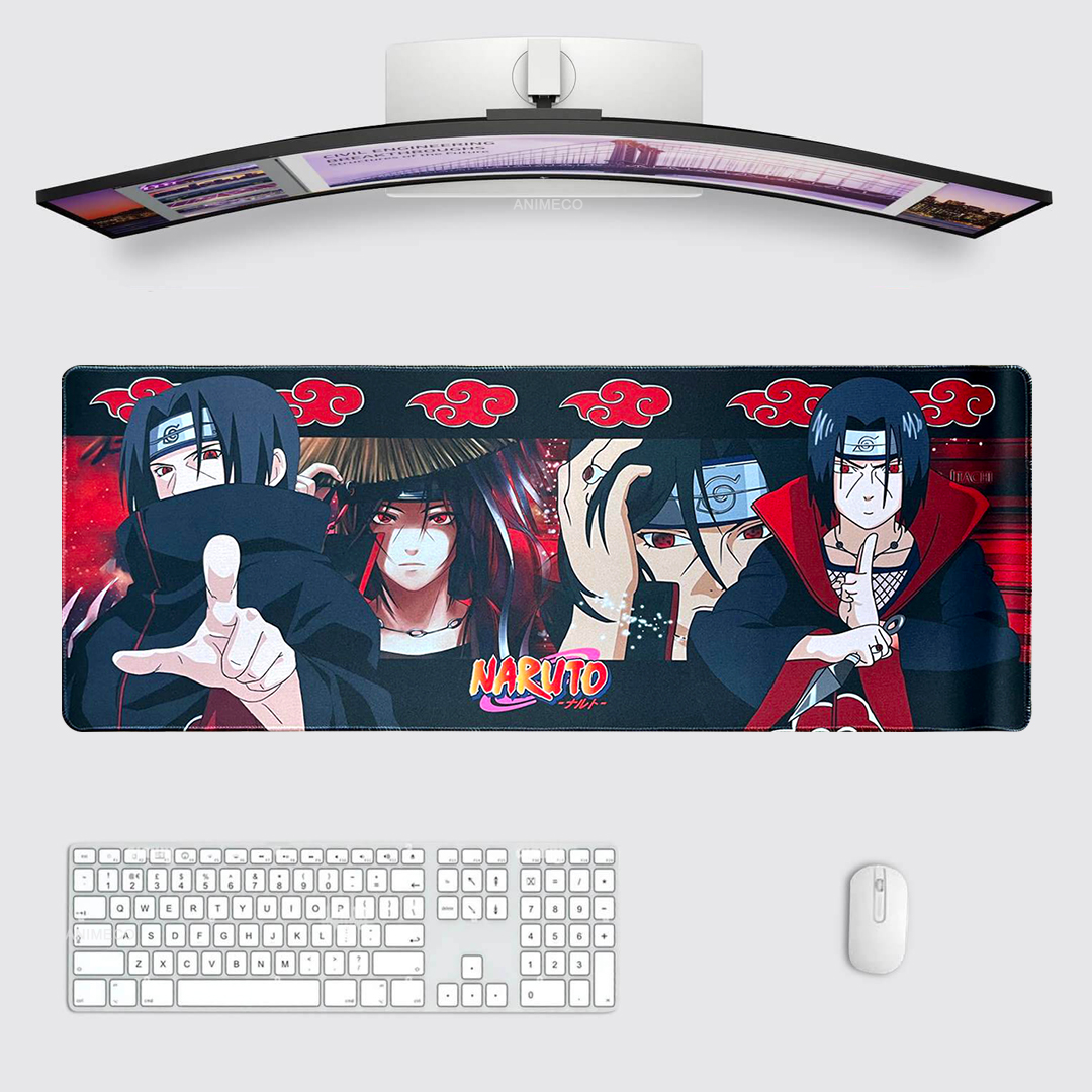 Naruto Anime Itachi Uchiha Akatsuki Design Sharingan Computer Laptop Big Size Mouse Pad Gaming Mousepad
