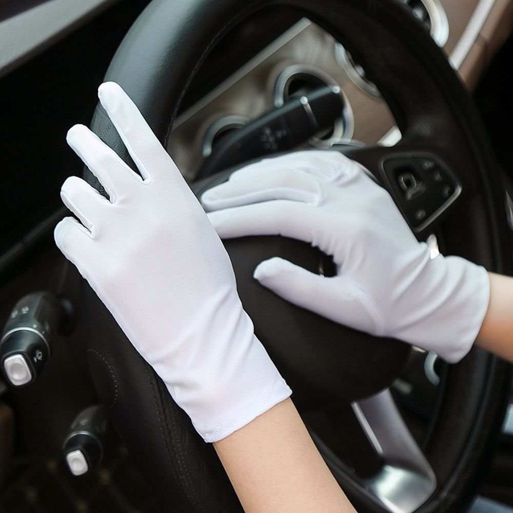 Tight Sun Protection Sports/Biking Two Finger Touch screen Thin Spandex Gloves Summer Mittens Driving Gloves