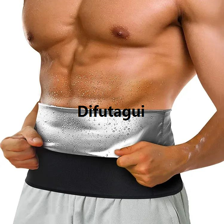 Difutagui Men Sweat Sauna T-shirt Waist Trainer Slimming Suit Body Shapers Special Shapewear Corset Underwear Belly Control Fitness Fat Burn Tops