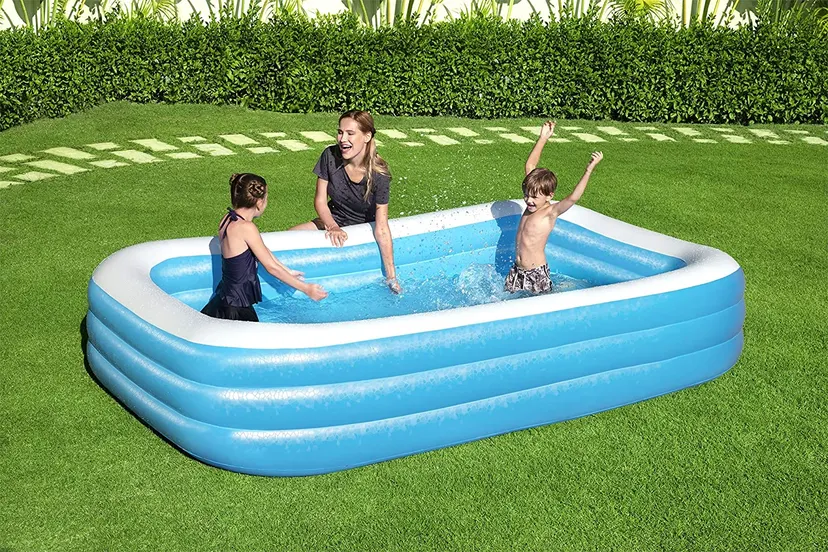 Bestway Three-ring Rectangular Inflatable Pool L120 x W72 x H22 inch