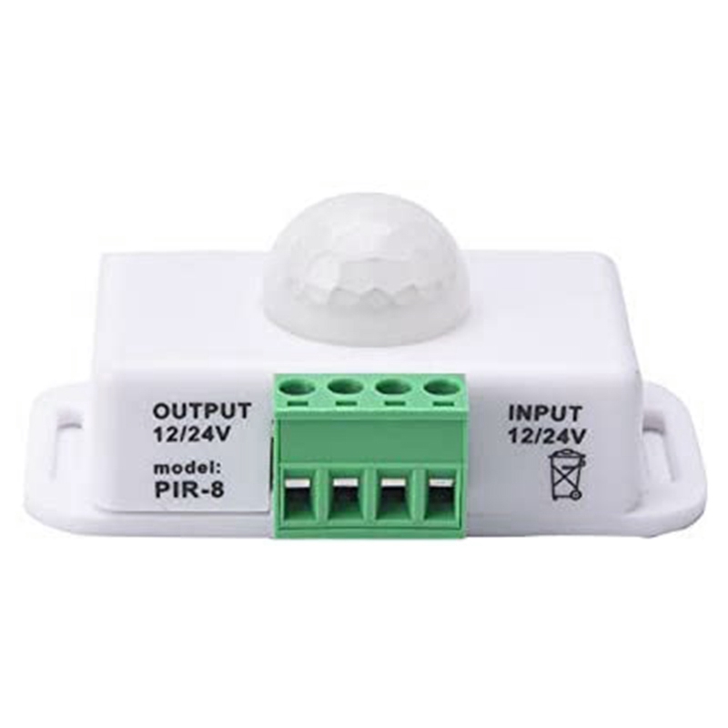 PIR Infrared Motion Sensor Detector, DC 12V-24V Strip Light Motion Sensor Switch, for Cupboard Cabinet Stairs Kitchen