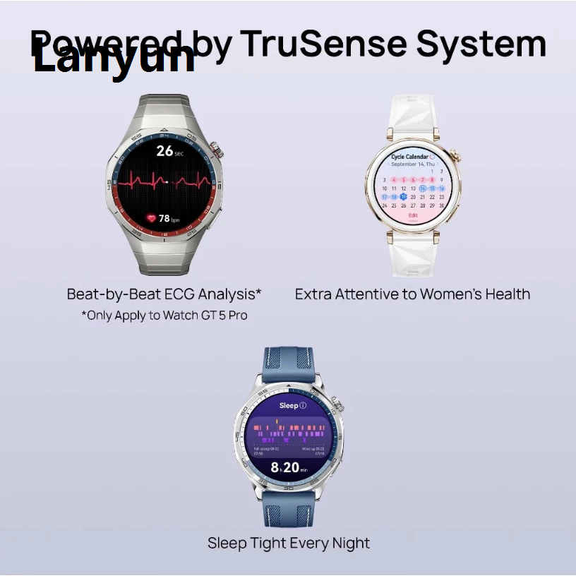 Lanyun [NEW] HUAWEI WATCH GT 5 Series Smartwatch | All-New Fifty percent discount Running and Cycling Experience | Sharp-Edged Design