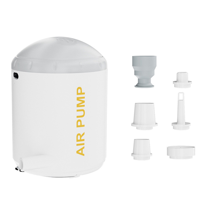 JAERBEE Electric Mini Air Pump with LED Lantern Portable Air Compressor for Outdoor Camping Bed 3.5Kpa Quick Inflate Deflate