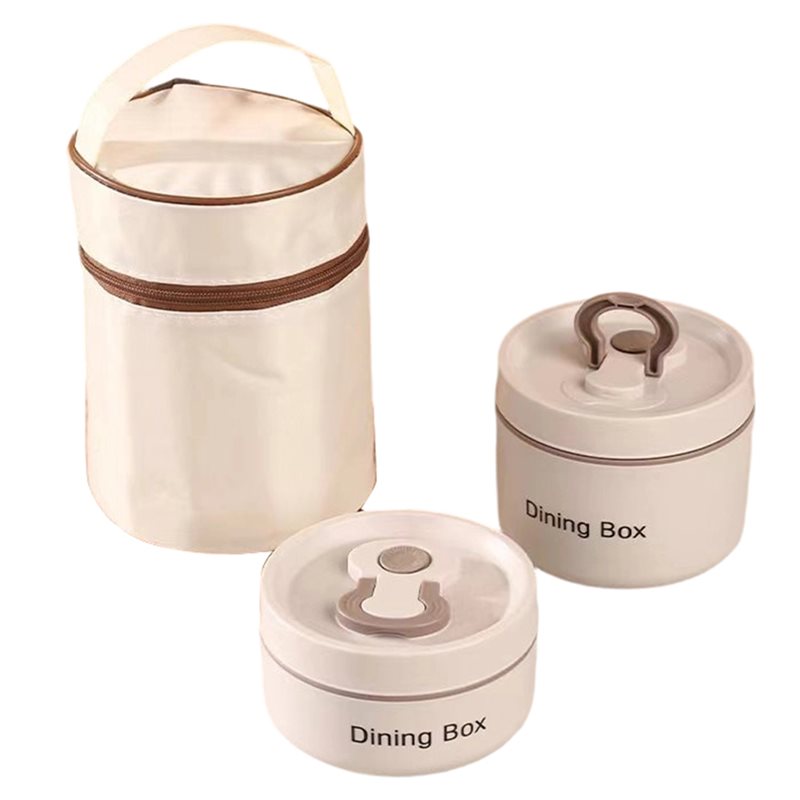 Premium Insulated-Lunch Container Set with 2/3/4-Tier Stackable Stainless Steel Storage Carry Bag