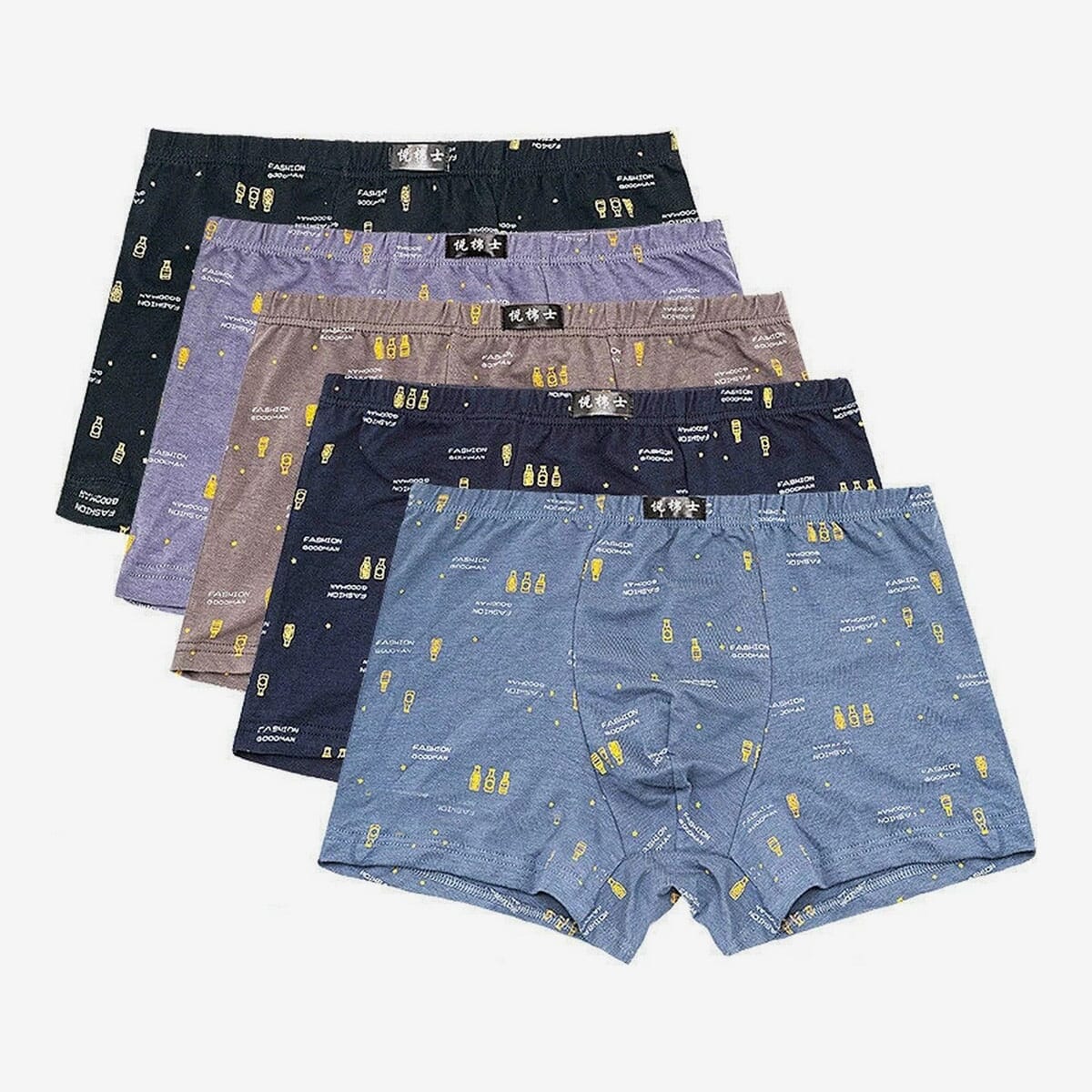 Pack Of 3 Men Boxer Briefs Soft Cotton Underwear Fashion | Multiple Color Option | Boxers For Men