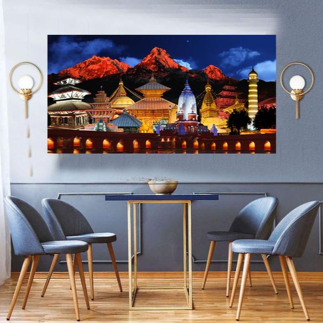 Wall Sticker Of National Heritage Of Nepal