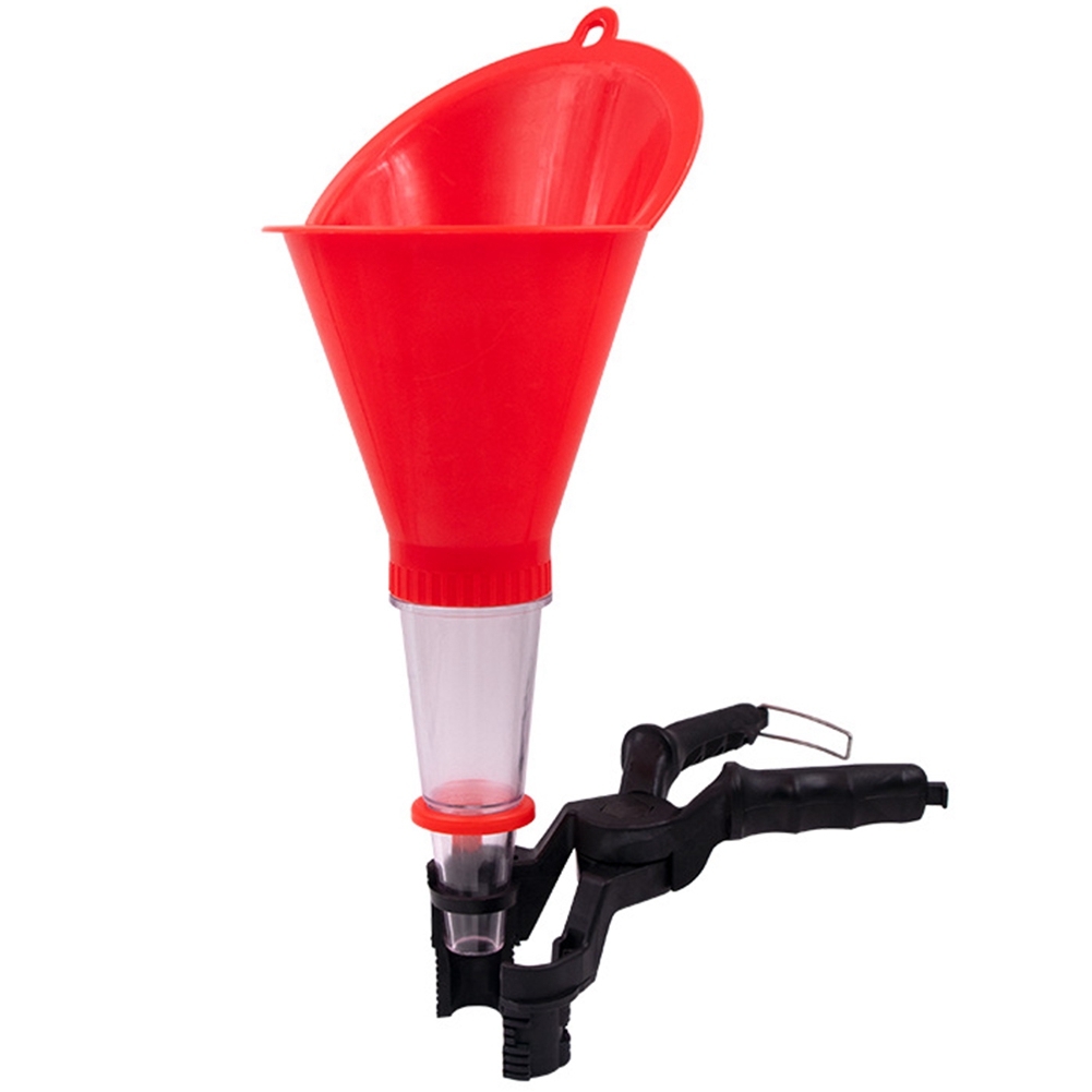 OYPFXMI Engine Oil Filling Set Universal Oil Funnel with Adjustable Width Holding Clamp Multifunctional Pour Oil Tool B