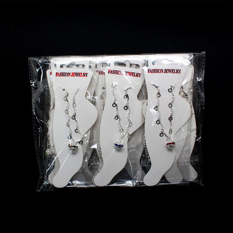 【New Arrivals】2 yuan store stall supply hot selling fashion Joker jewelry Korean version of sweet small fresh anklet jewelry wholesale
