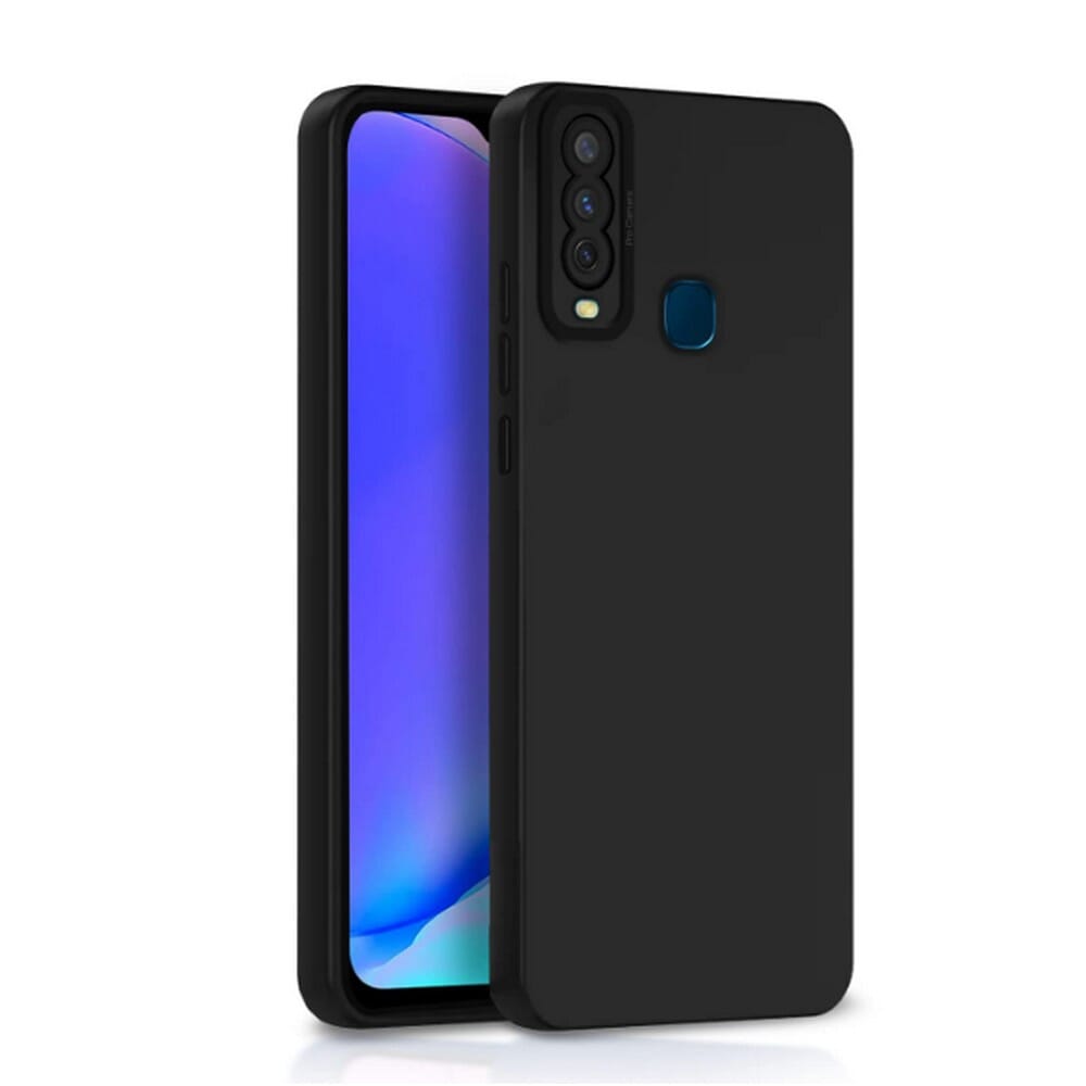 Vivo y15 original Silicone Soft Cover Case -Microfiber Inside