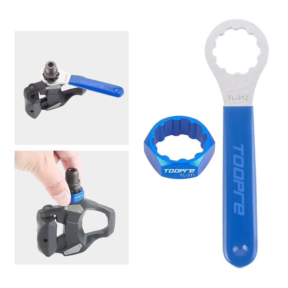Mountain Road Aluminum Alloy Bike Lock Pedal Spindle Axle Shaft Removal Tool Bike Lock Pedal Remover Installation Supplies Bicycle Disassembly Tool