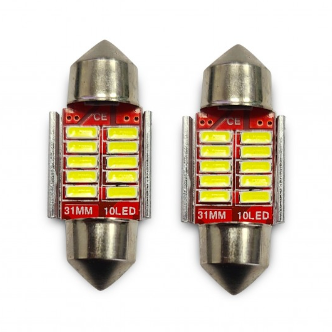 LED Car Cabin Room Light Bulb white (2pc)