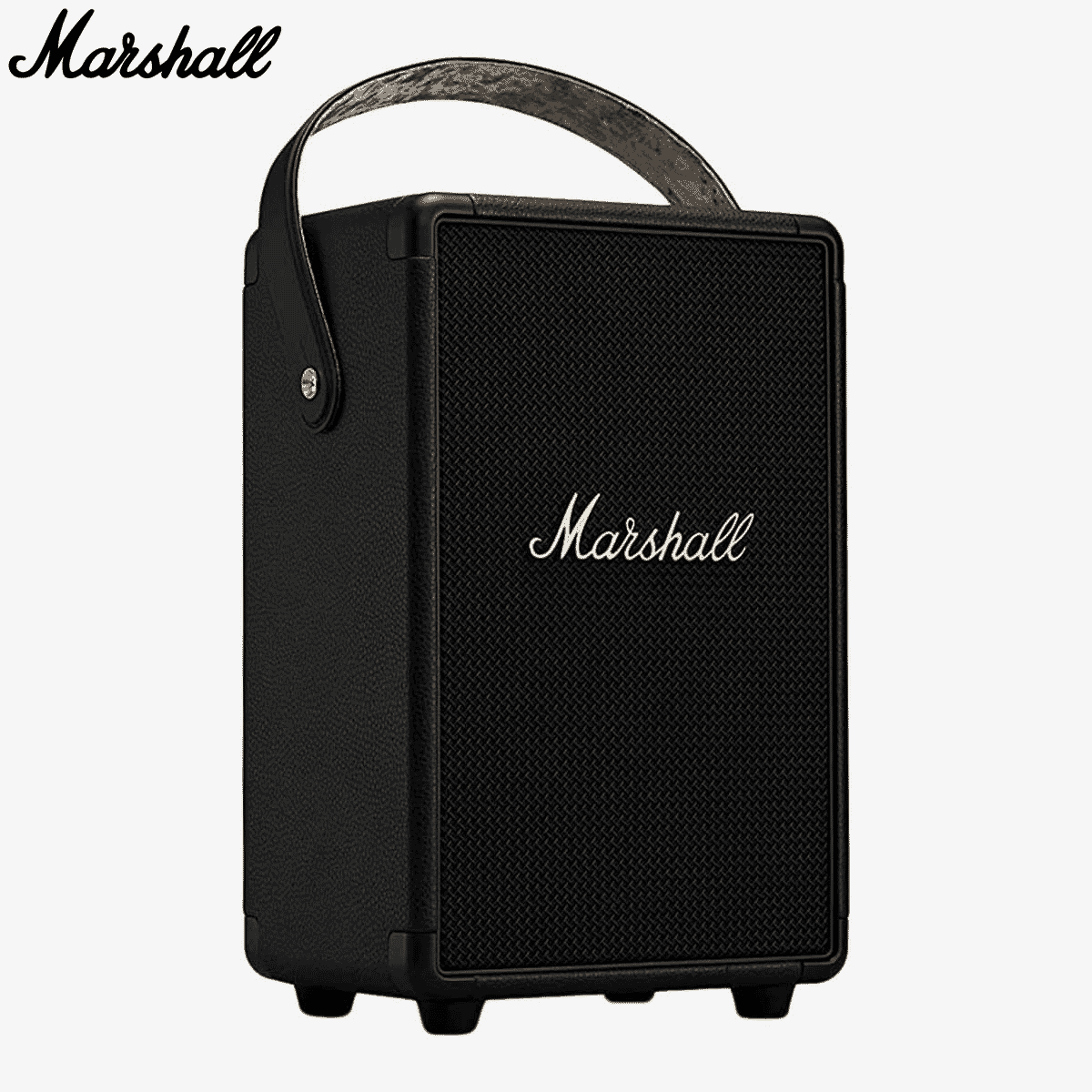 Marshall Tufton Wireless Portable Bluetooth Speaker - Black & Brass - EvoStore
