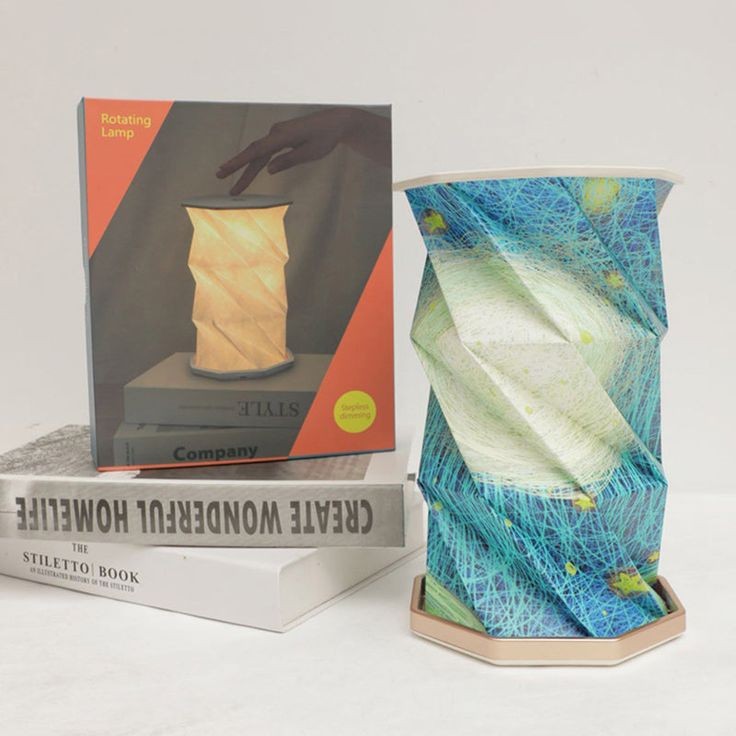 Folding Book Lamp,Portable Wooden Book Lights,Desk Light,Novelty LED Paper Lantern with USB Rechargeable Night Light,Unique Gifts for Book Lovers