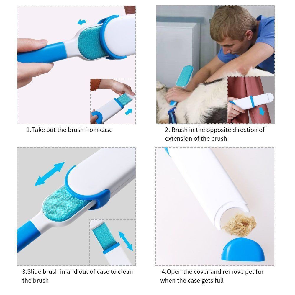 Reusable Car Dust Remover/Pet Fur Remover/ Clothes Lint Remover with Self Cleaning Base