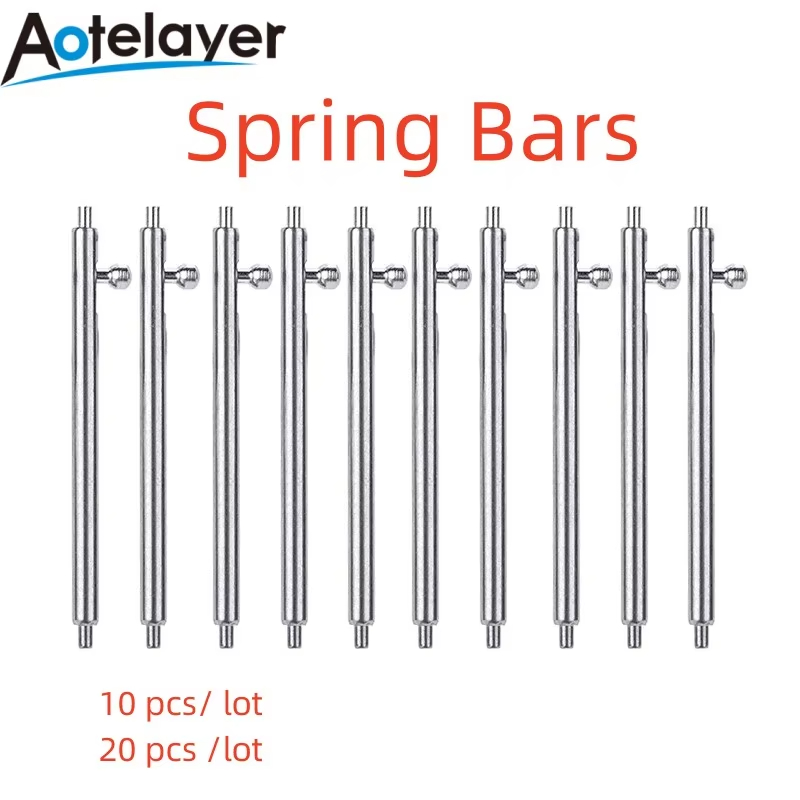 10pcs/20 pcs 1.5mm Diameter Spring Bars Smart Quick Release Link Pins width 18mm 20mm 22mm 24mm for Smart watch Strap Bracelet