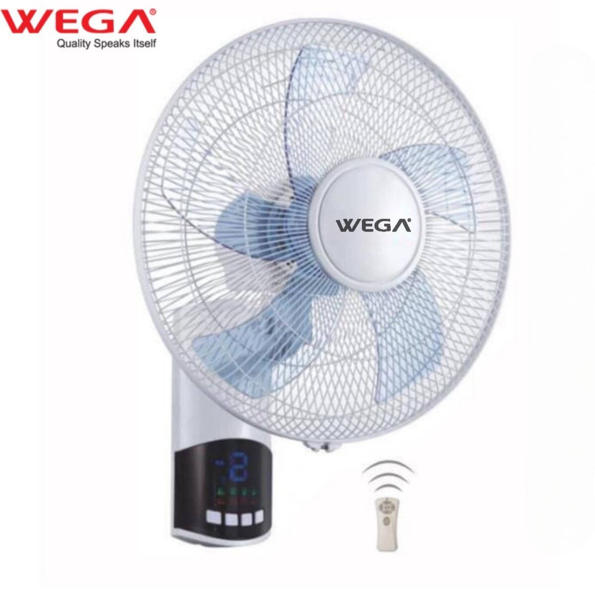 Wega (W-1664R) 16 Inch Wall Fan With Remote Control